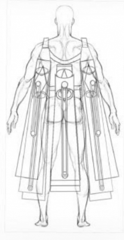 THE MAN OF STEEL  FLYMORTON CHARACTERIZED AS IN WEARABLE BIOFRINGENT SUPERCONDUCTOR SEMICONDUCTOR RUBBERMAID ACOUSTOPHORESIS ANTI-MATTER SOLENOID TRANSDUCTION FLIGHT SUIT MACHINE RADIATION PRESSURES FORCES PARTICLE BETWEEN THE MEDIUM RISE ZERO G-FORCE PHASE MODULATED AUDIO ENCODER AMPLIFIED ELECTROMOTIVE OSCILLATING ENERGY Electromagnetically PYROELECTRIC electron ENERGY GENERATOR charge metalloid flight suit machine THERMOELECTRIC EFFECTS REFRIGERATION SUBSYSTEM EXOSKELETRONIC CORRESPONDING BIOMECHANICAL BIOMETRIC RANGE MAGNETRONS BIOMECHATRONIC TRANSDUCTION SUIT PIEZOELECTRIC EFFECTS PYROELECTRIC EFFECTS COMMUTATOR CYCLOTRONS CAGE EMITTER THERMOELECTRIC EFFECTS THERMIONIC PELTIER EFFECTS COOLER EMS EDS REPULSIVE FORCES DIAMAGNETIC BLADE CAPE ESC MODULATED ELECTROMOTIVE HYPERSONIC OR TRANSONIC OSCILLATING BLADE CAPE ORNITHOPTER FLIGHT SUIT MACHINE MANNED UAV FULL BODY ORTHOSIS BIOMETRIC RANGE BRACE SUBJECT NOT LIMITING TO ADDITIONAL STRUCTURE POTENTIAL METRIC RANGE INVENTOR JERMAINE MORTON DESIGN
